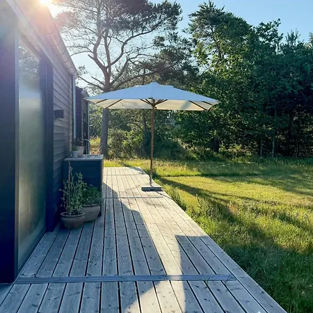 New Timber House With Cozy Terrace Near The Feriehus Hals